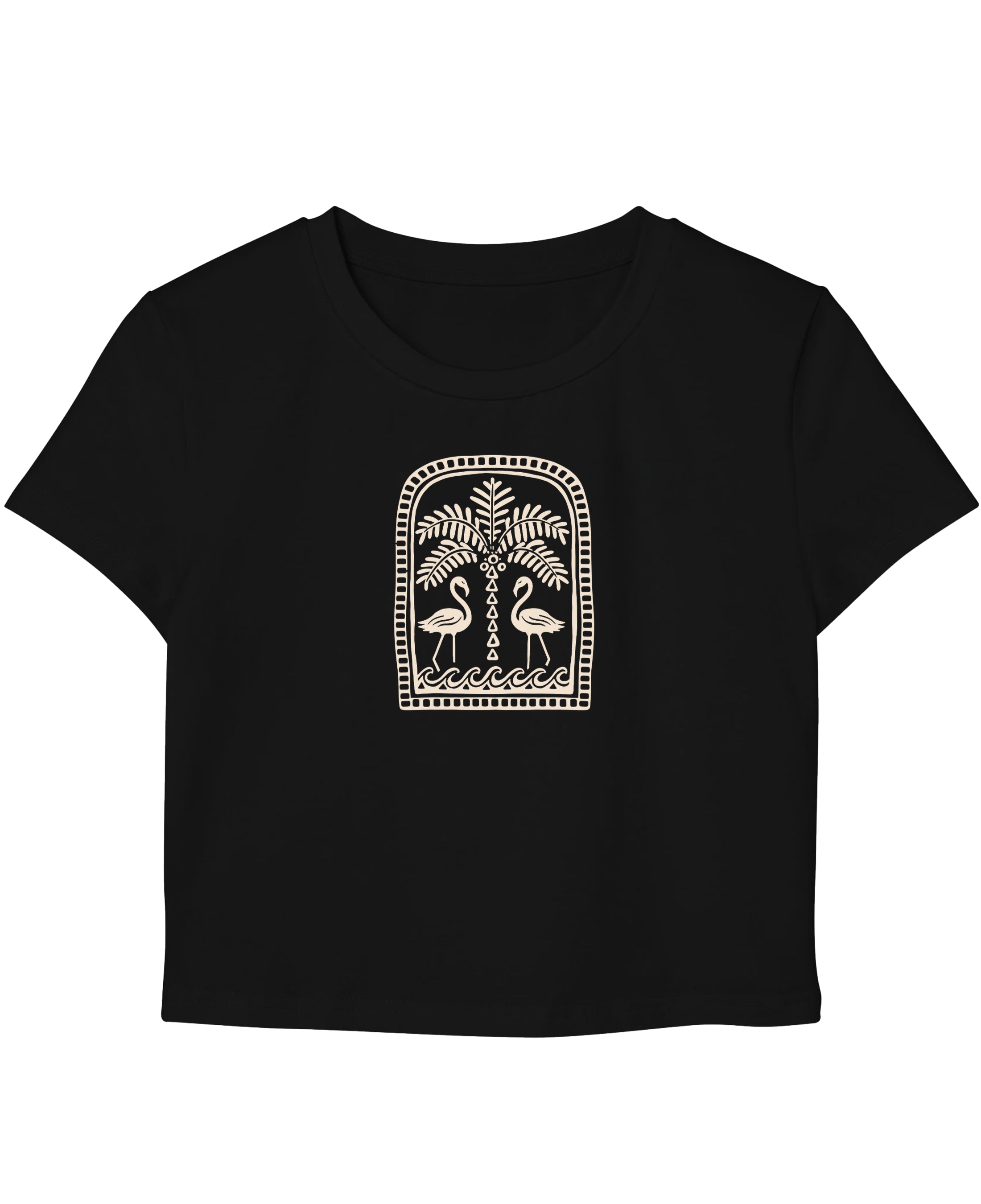 Black Baby Tee Front Design
