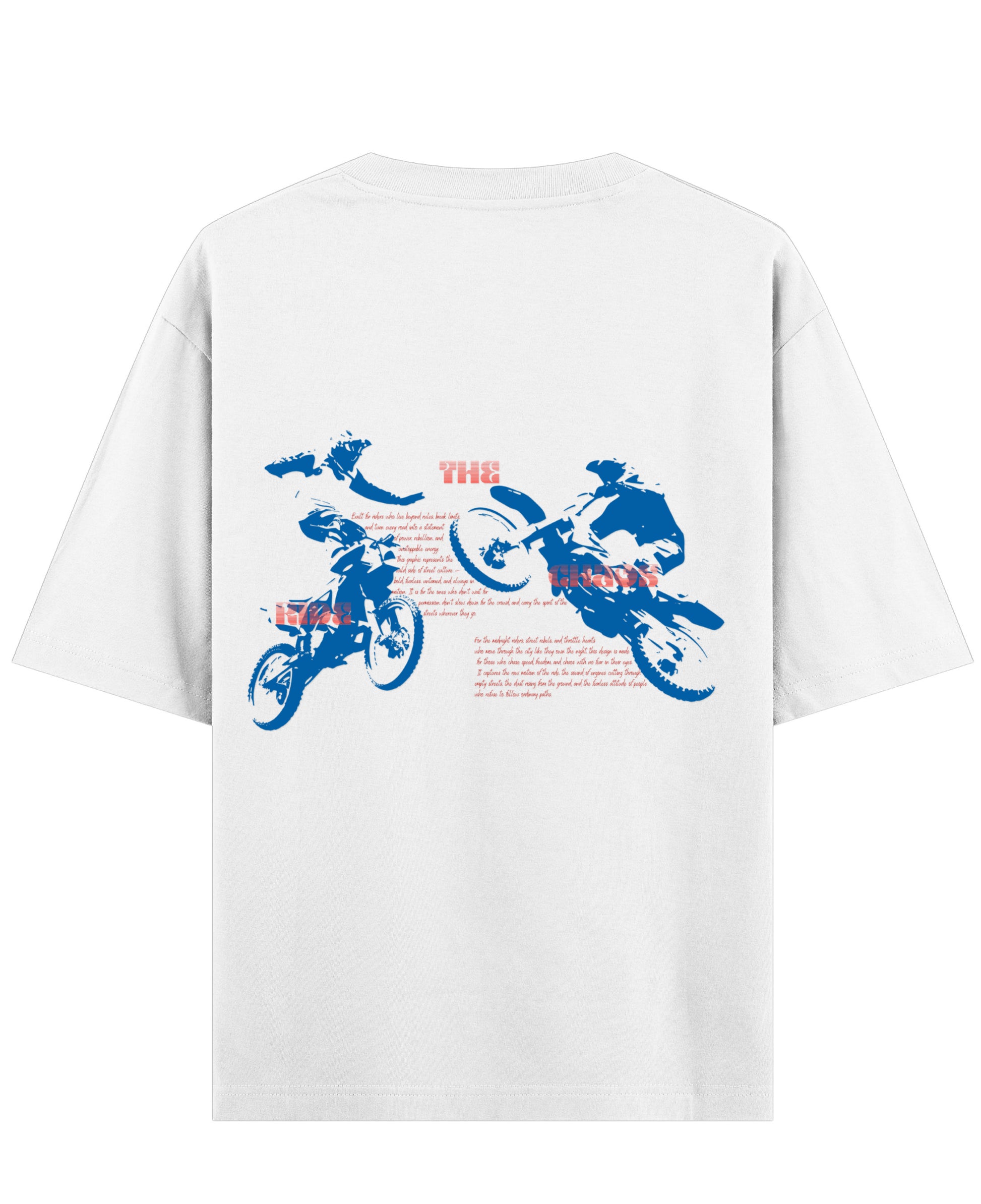 White Oversized T-shirt Back Design
