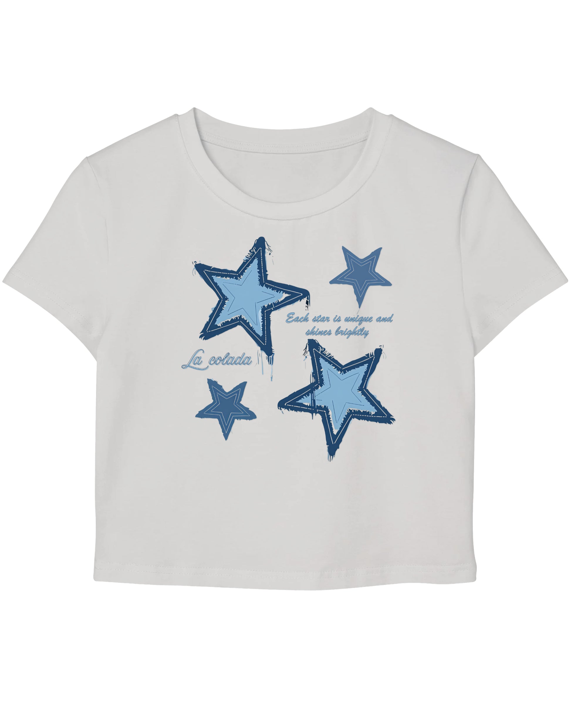 White Baby Tee Front Design
