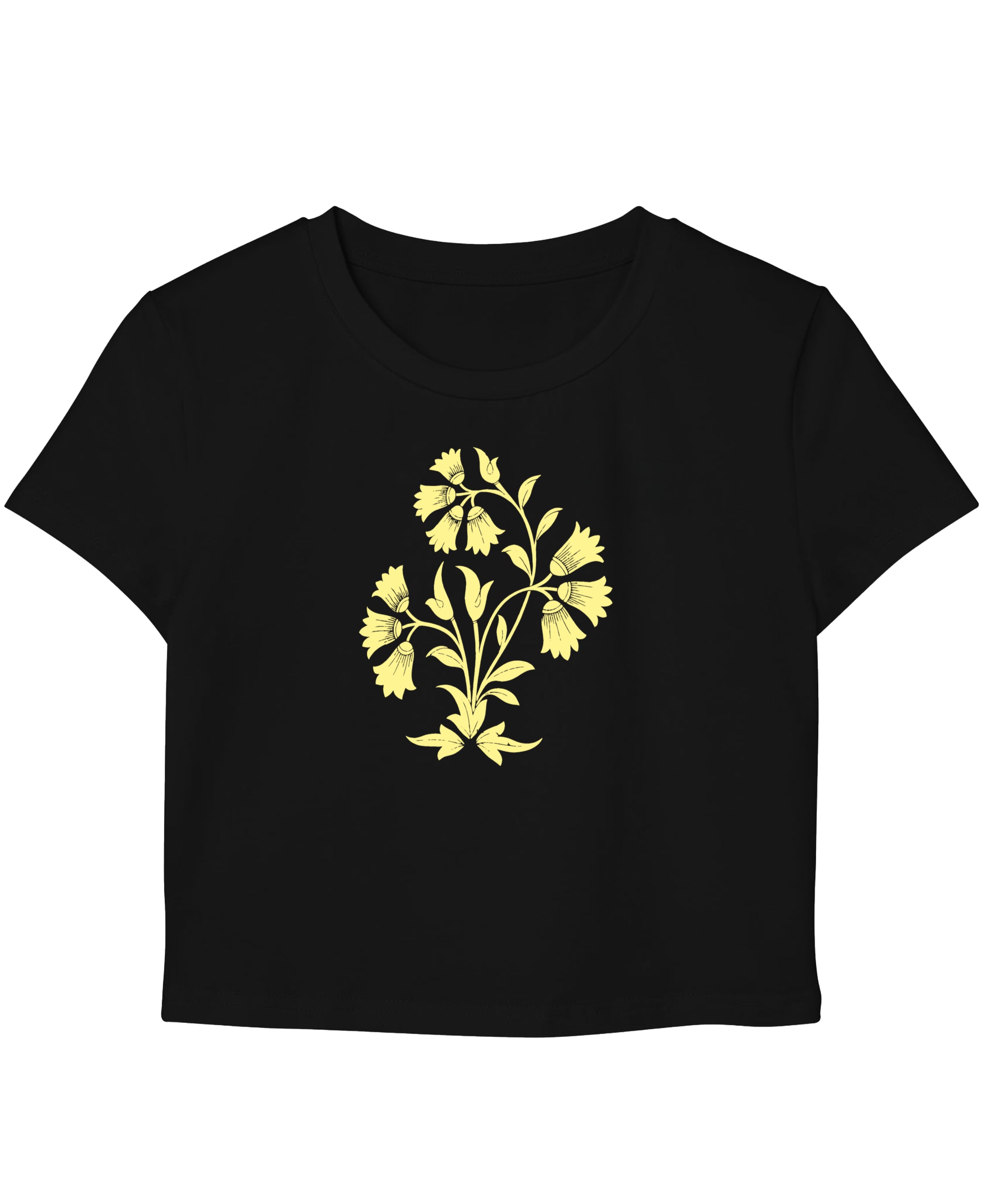 Black Baby Tee Front Design