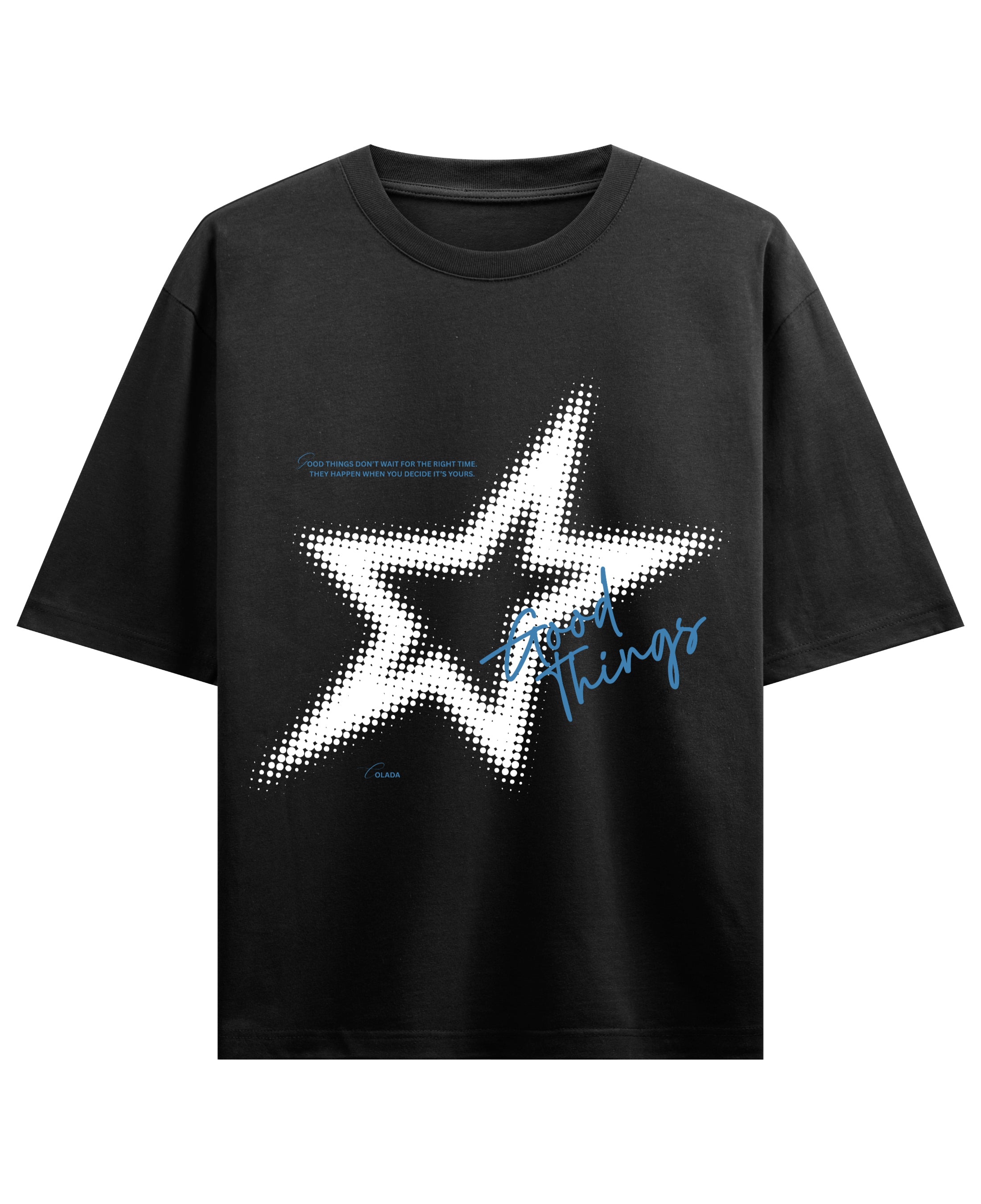 Black Oversized T-shirt Front Design