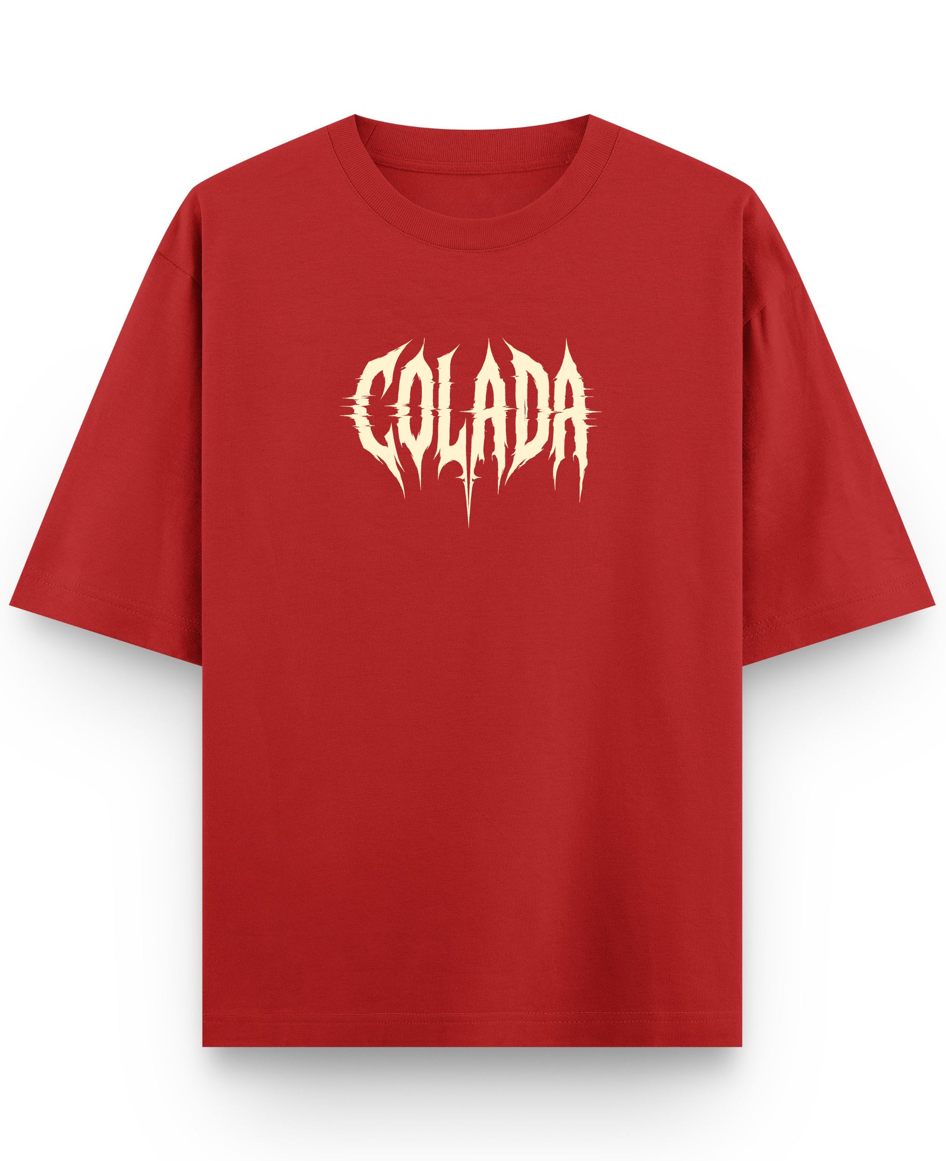 Red Oversized T-shirt Front Design