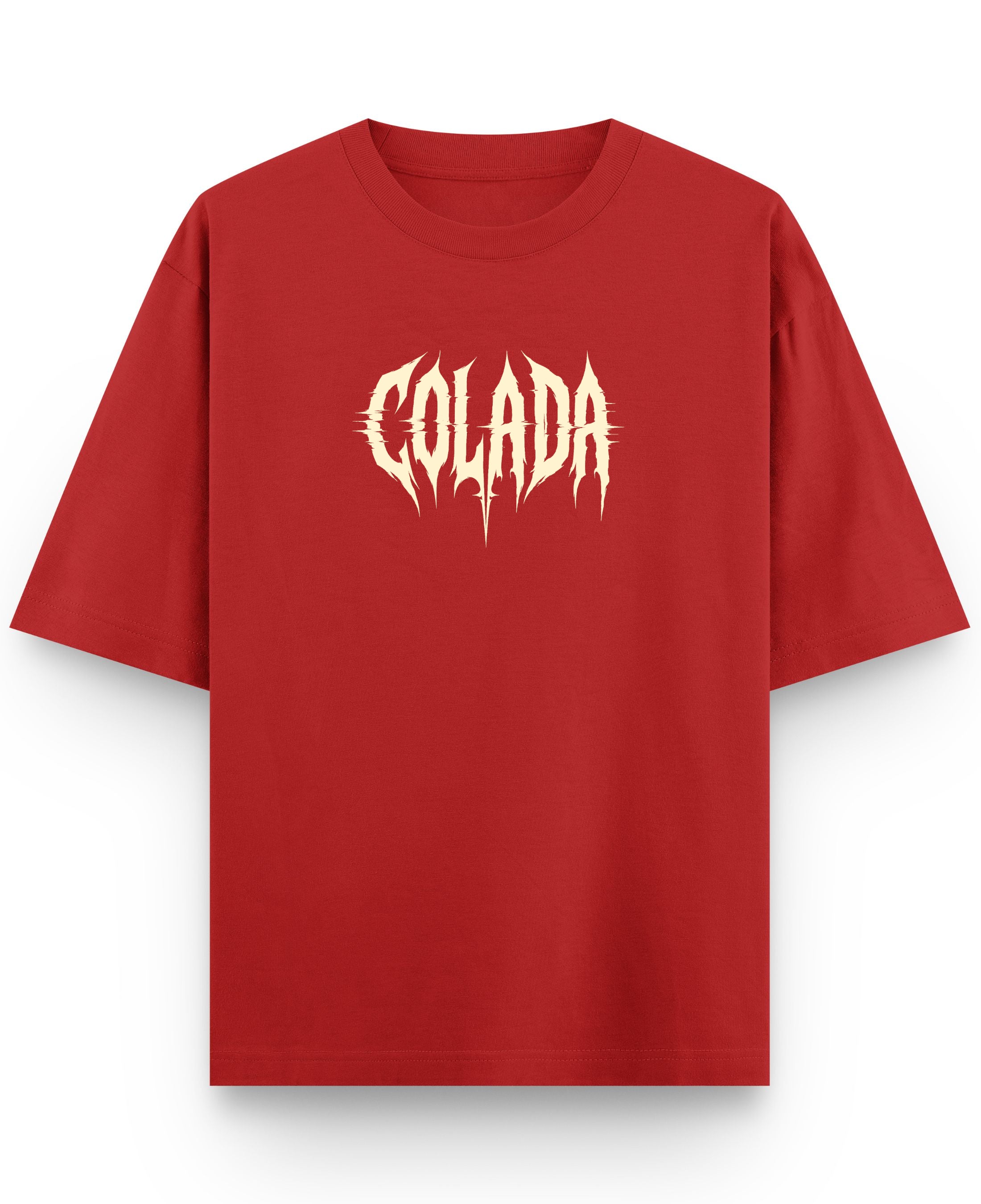 Red Oversized T-shirt Front Design