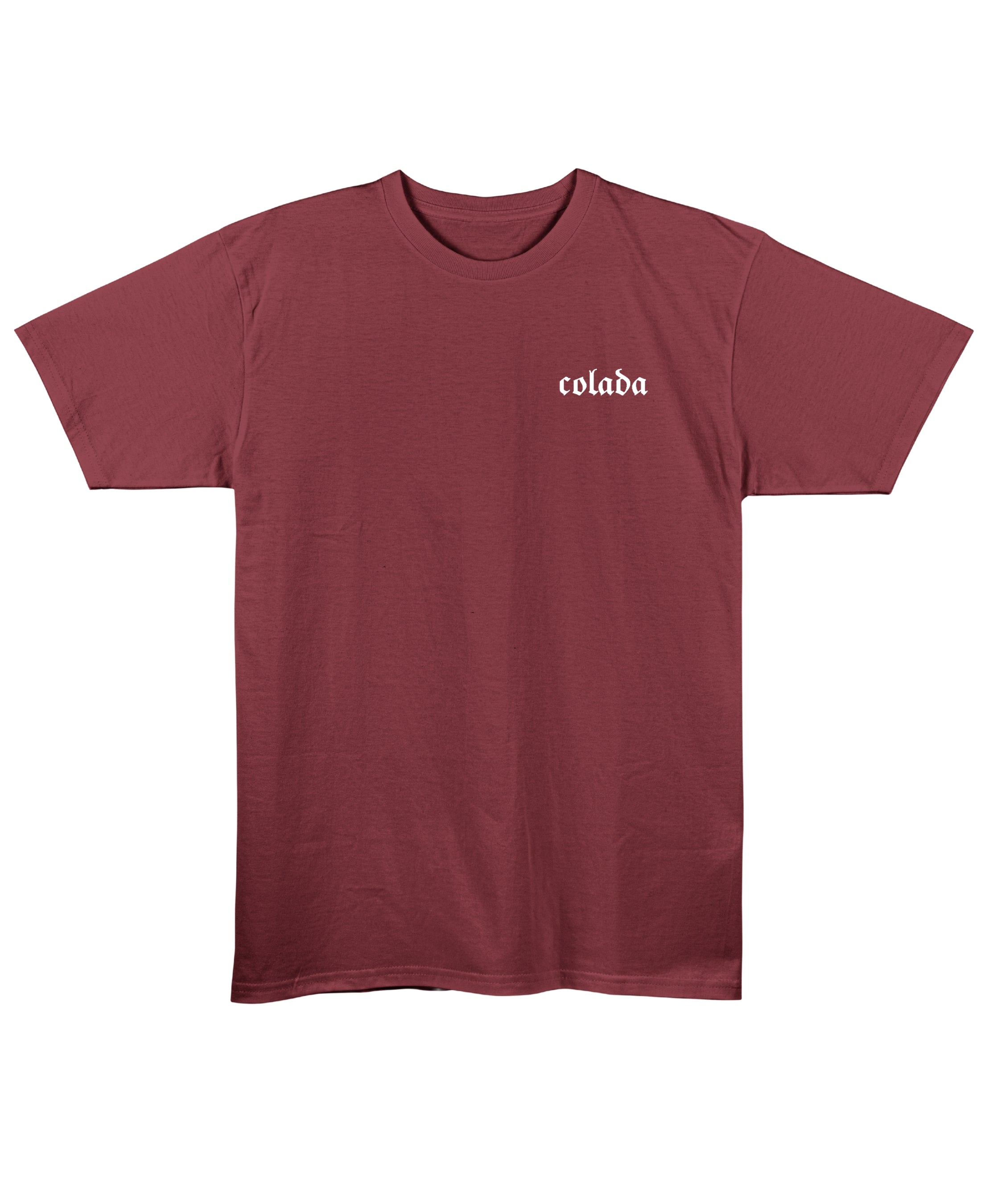 Maroon Regular Fit T-shirt Front Design