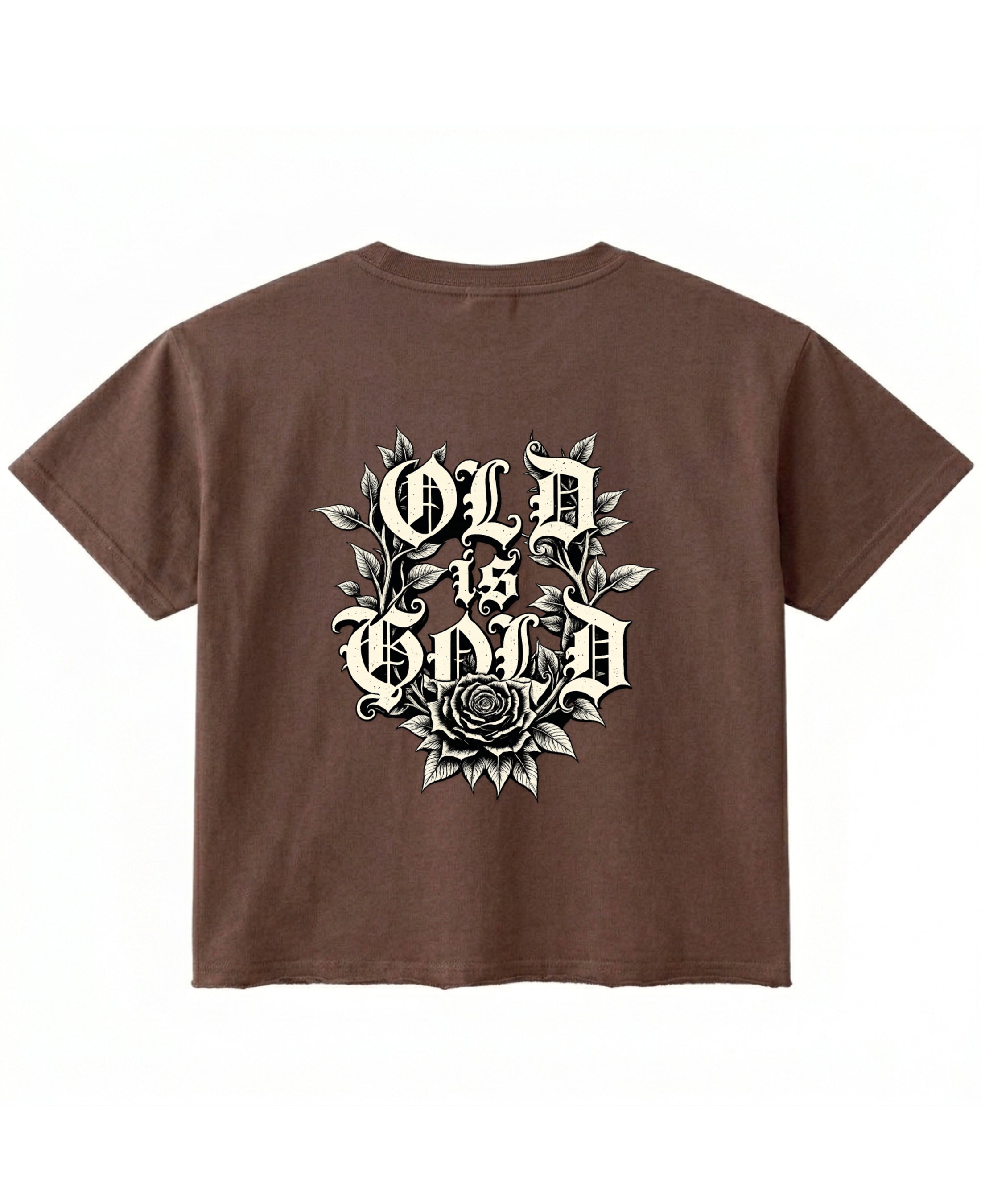 Brown Boxy Fit T-shirt Back Design