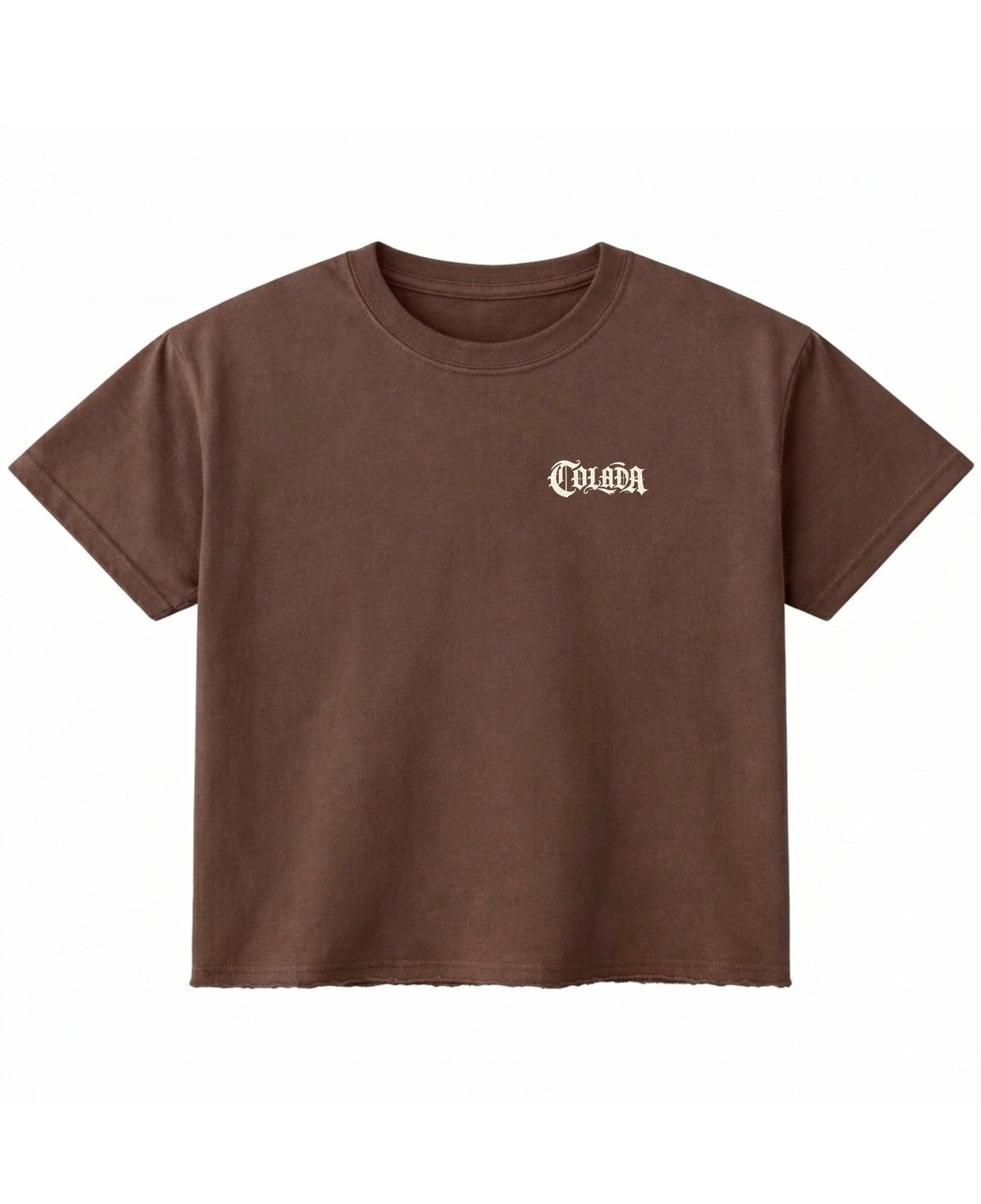 Brown Boxy Fit T-shirt Front Design