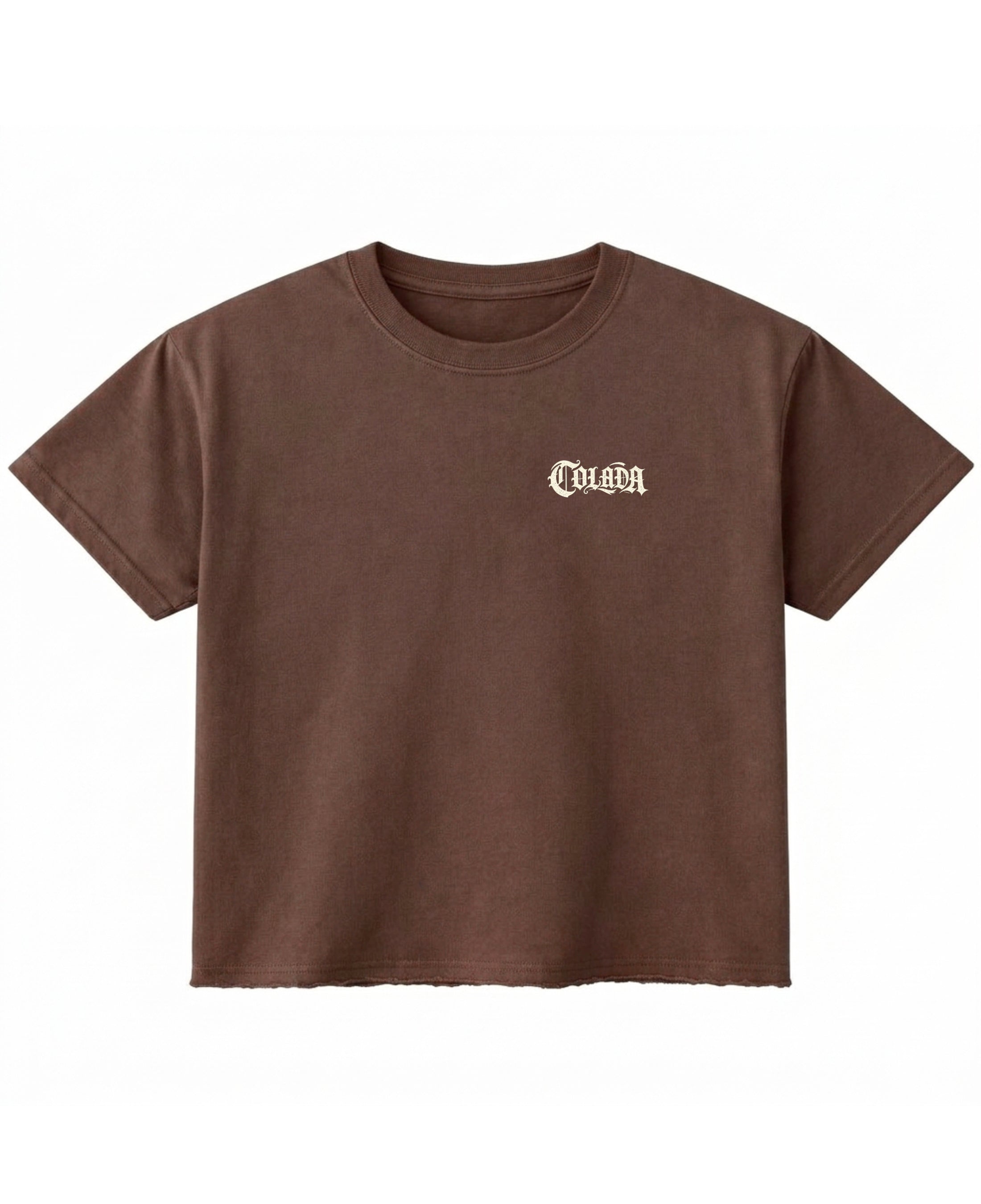Brown Boxy Fit T-shirt Front Design