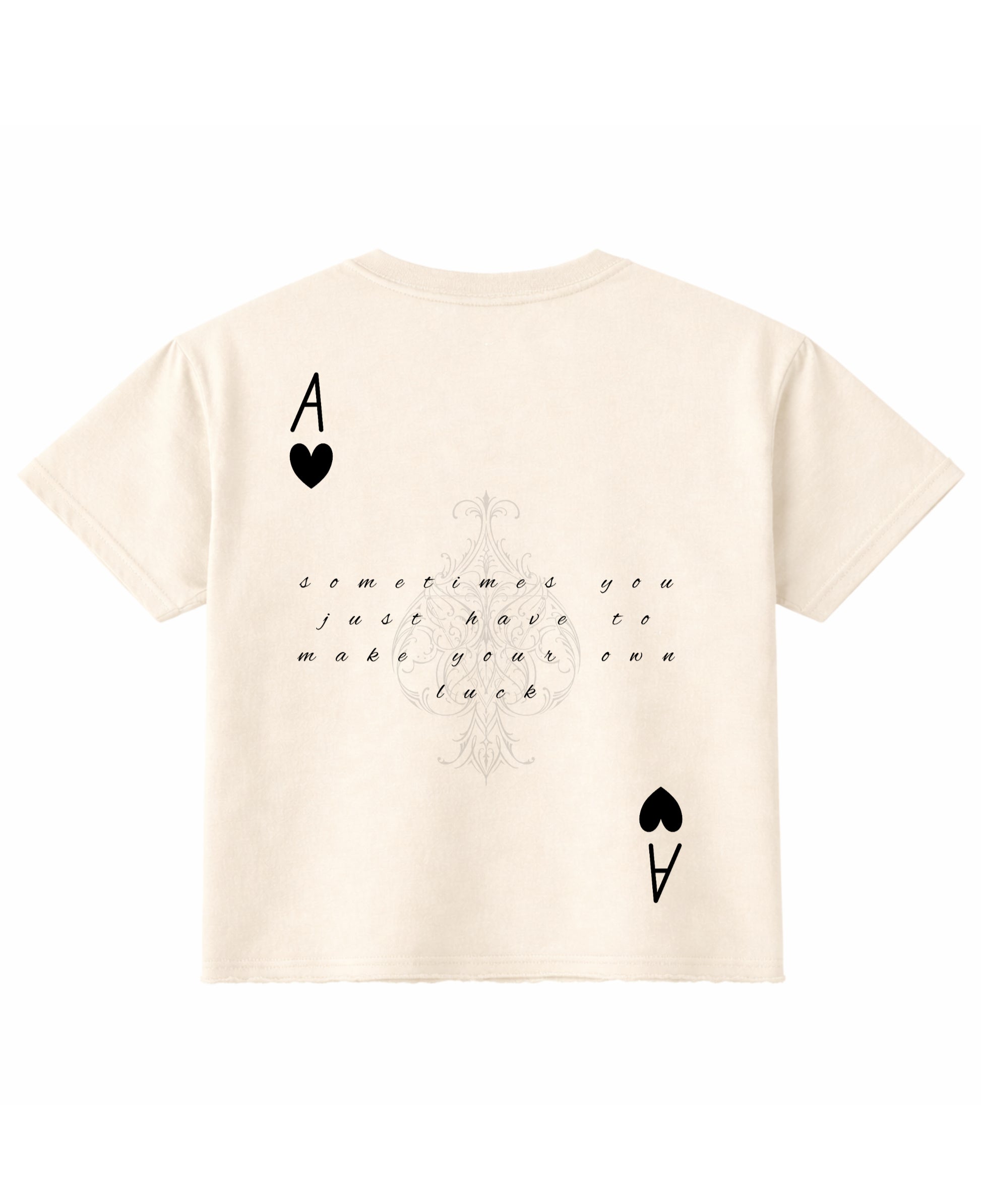 Off White Boxy Fit T-shirt Back Design