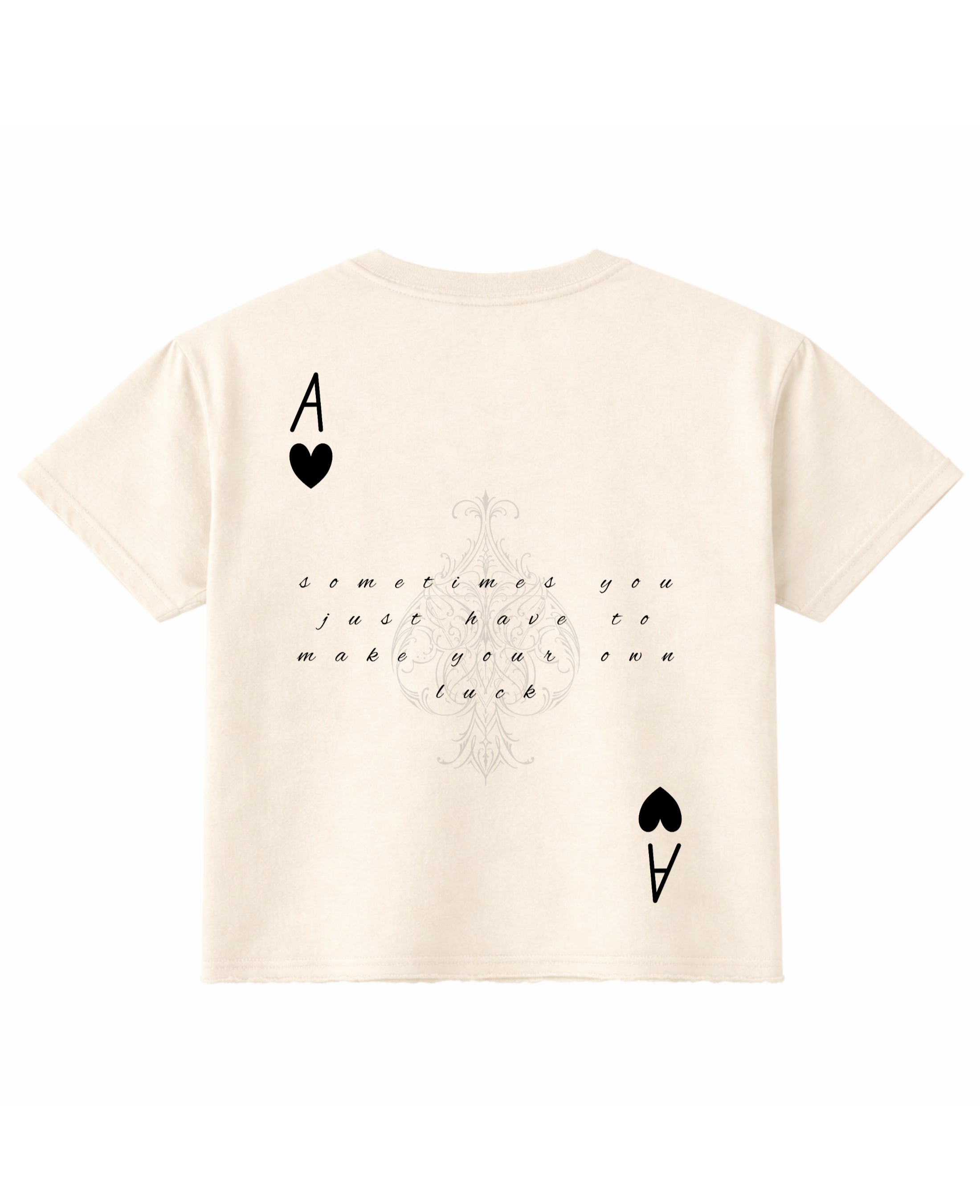 Off White Boxy Fit T-shirt Back Design