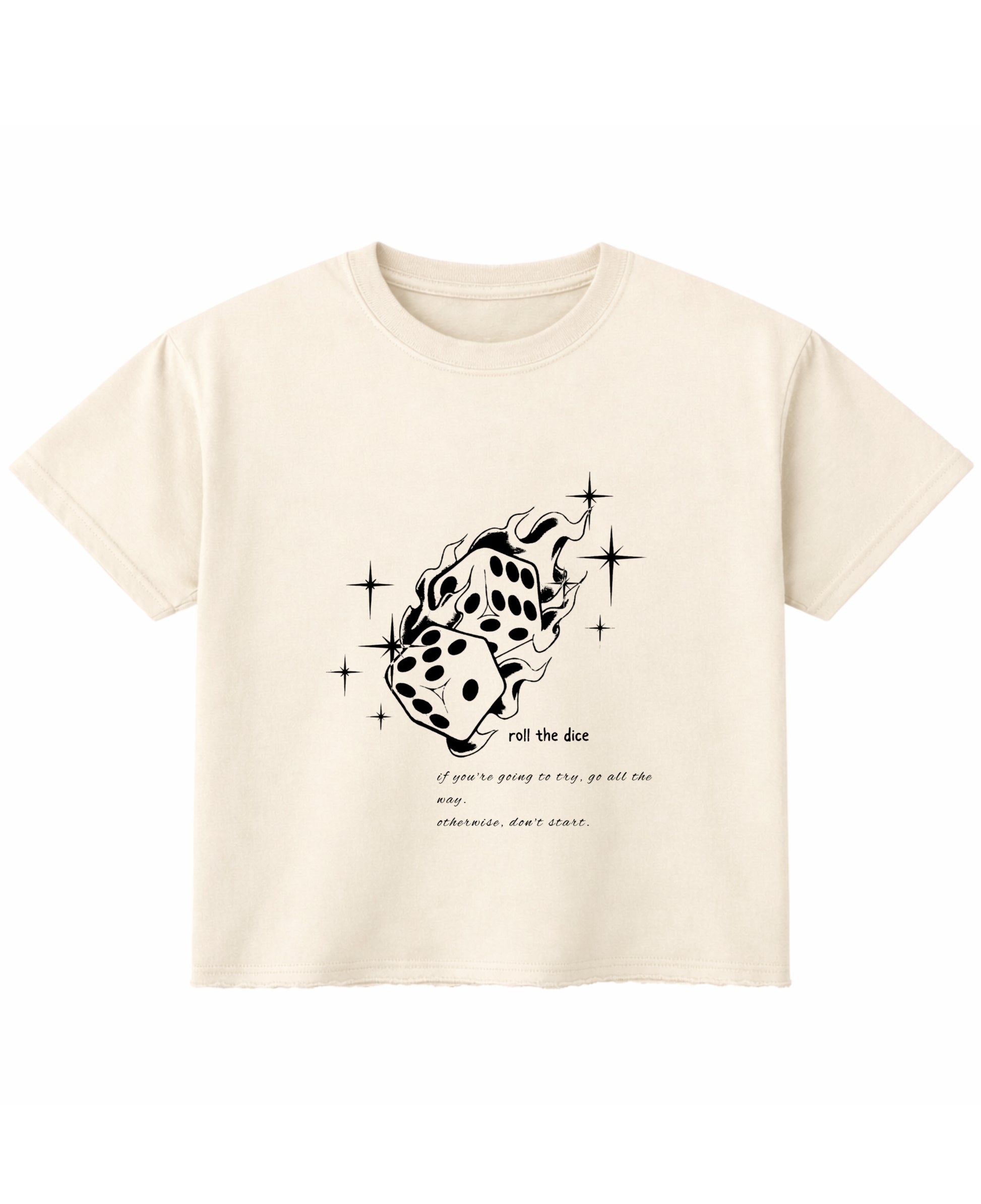 Off White Boxy Fit T-shirt Front Design