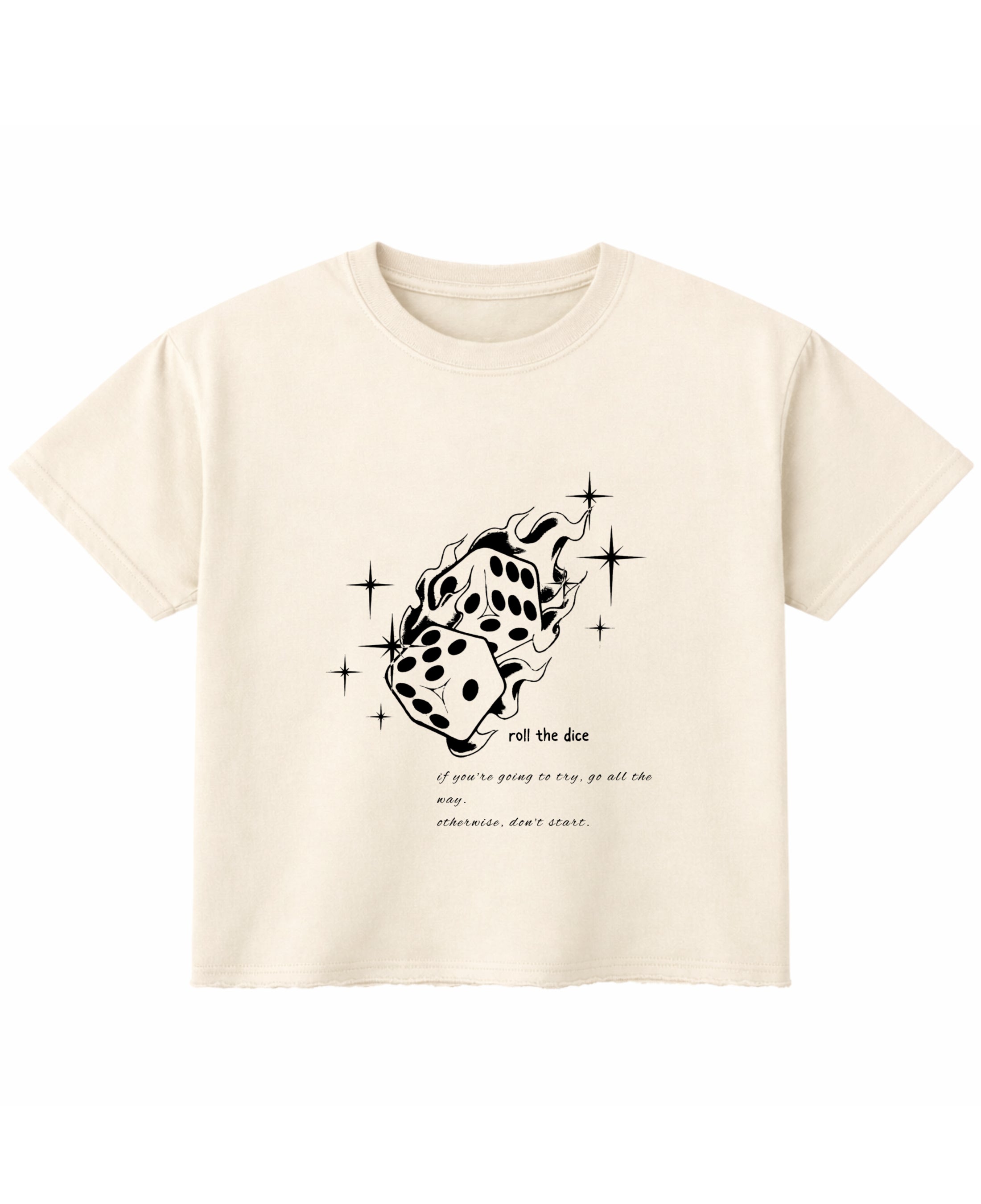 Off White Boxy Fit T-shirt Front Design