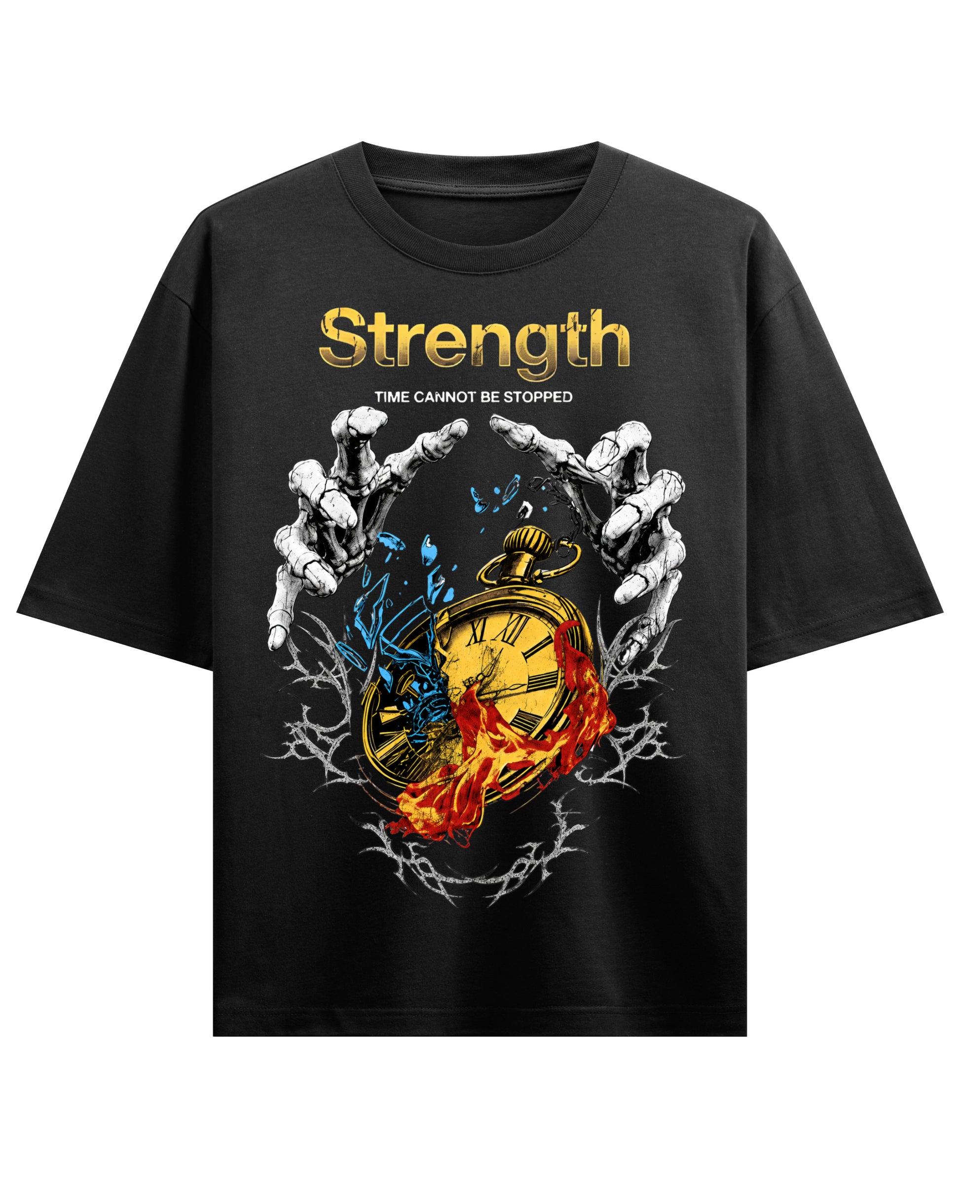 Black Oversized T-shirt Front Design