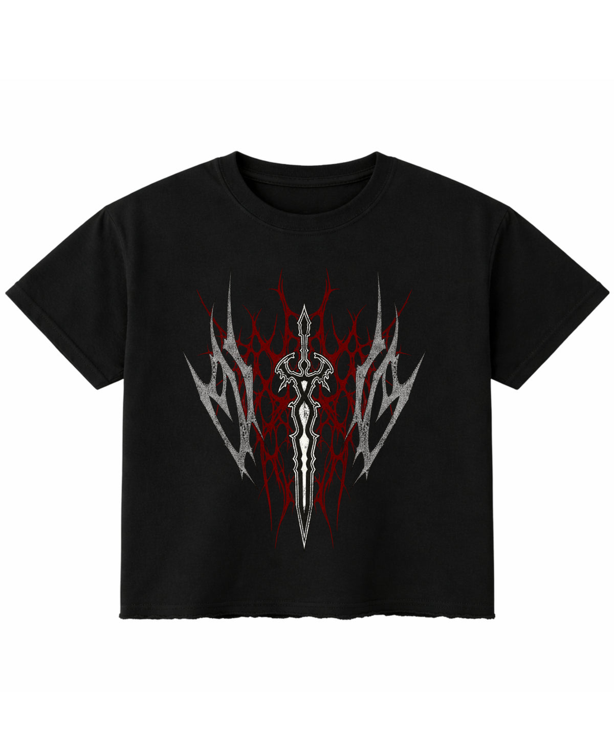 Black Boxy Fit T-shirt Front Design