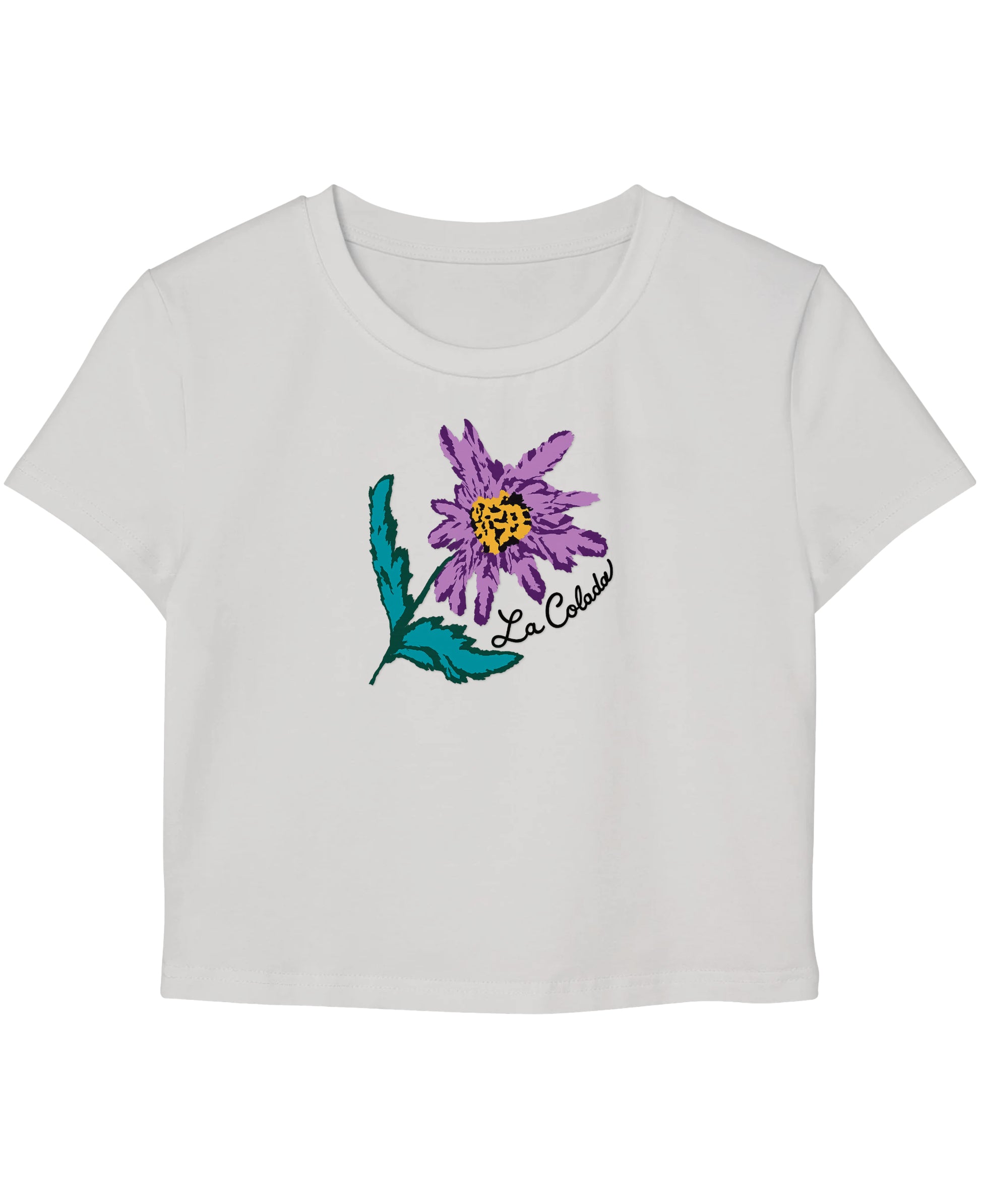 White Baby Tee Front Design