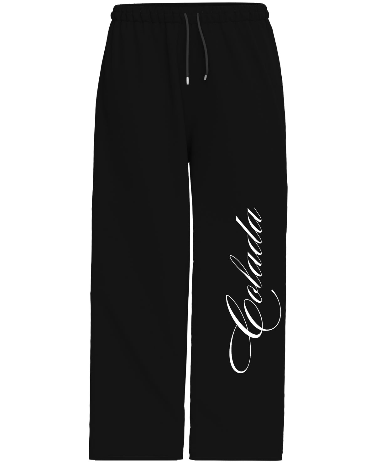 Black Baggy Fit Sweatpants Front Design