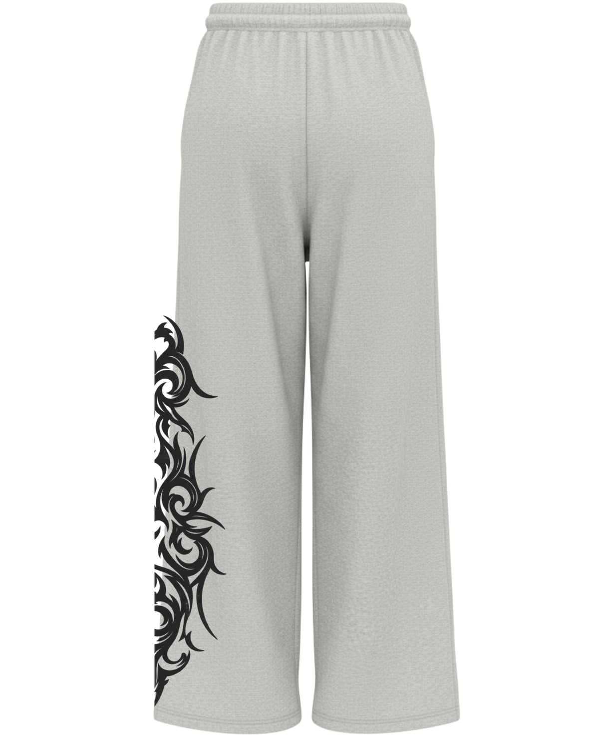 Grey Baggy Fit Sweatpants Back Design